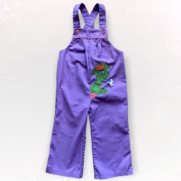 Vintage Krazy Kritters purple overalls - Picture 1 of 9